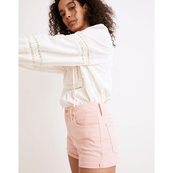 Madewell The Perfect Jean Short Garment-Dye Edition Autumn Pink Size 28 - Picture 2 of 11
